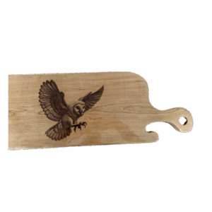 Engraved Barn Owl Charcuterie Board / Serving Board