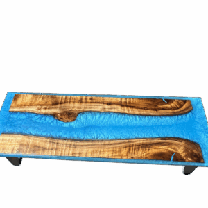 Tropical Blue "Ocean River" Epoxy Coffee Table